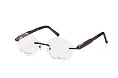 WOOD FELLAS Thalkirchen II 10924 blk/ebony, inkl. Gläser, Runde Brille, Unisex