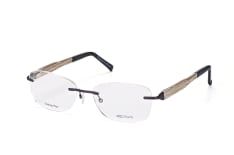 WOOD FELLAS Thalkirchen 10925 blk/ChalkOak, inkl. Gläser, Rechteckige Brille, Unisex