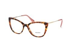 Miu Miu MU 02QV VX8-1O1, inkl. Gläser, Cat Eye Brille, Damen