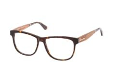 WOOD FELLAS Wildenau 10939 zebrano, inkl. Gläser, Quadratische Brille, Unisex