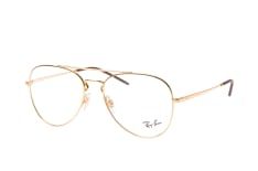 Ray-Ban RX 6413 2500 large, inkl. Gläser, Aviator Brille, Unisex