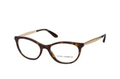 Dolce&Gabbana DG 3310 502, inkl. Gläser, Cat Eye Brille, Damen