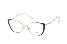 Miu Miu MU 51QV VYE1O1, inkl. Gläser, Cat Eye Brille, Damen
