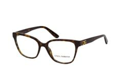 Dolce&Gabbana DG 3321 502, inkl. Gläser, Cat Eye Brille, Damen