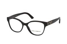 Dolce&Gabbana DG 3322 501, inkl. Gläser, Cat Eye Brille, Damen