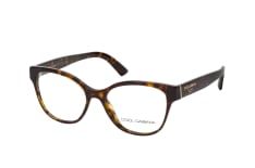 Dolce&Gabbana DG 3322 502, inkl. Gläser, Cat Eye Brille, Damen