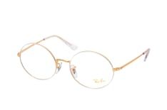 Ray-Ban Oval RX 1970V 3104, inkl. Gläser, Runde Brille, Unisex