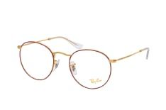 Ray-Ban RX 3447V 3106, inkl. Gläser, Runde Brille, Unisex