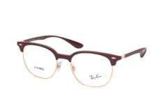 Ray-Ban RX 7186 8088, inkl. Gläser, Quadratische Brille, Unisex
