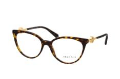 Versace VE 3298B 108, inkl. Gläser, Cat Eye Brille, Damen