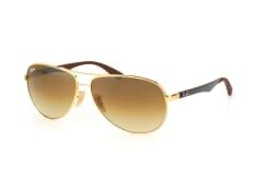 Ray-Ban Carbon Fibre RB 8313 001/51, Aviator Sonnenbrille, Herren