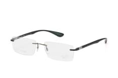 Ray-Ban RX 8724 1128, inkl. Gläser, Rechteckige Brille, Herren