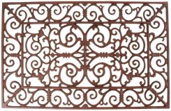 Rustikaler Fussabtreter Fussmatte Eisen Jugendstil 71,5x46cm