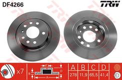 TRW Bremsscheibe DF4266 Bremsscheiben,Scheibenbremsen OPEL,FIAT,SAAB,Vectra C Caravan (Z02),Signum CC (Z03),Vectra C Limousine (Z02),Vectra C CC (Z02)