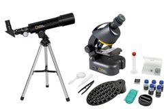 National Geographic® Kompakt Teleskop + Mikroskop mit Smartphonehalterung