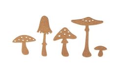 Rayher Motivschablone »Pilze«, 9 Teile