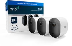 Pro 5 2K+ 3er Pack Überwachungskamera weiß