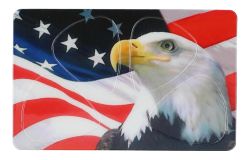 Plektrum-Karte mit 4 Plektren Eagle Adler USA ca. 5,4 x 8,5 cm Picks