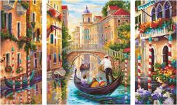 Schipper Malen nach Zahlen »Meisterklasse Triptychon - Venedig - Die Stadt in der Lagune«, Made in Germany