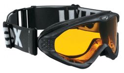 uvex Skibrille Onyx (2229 black metallic, lasergold lite/clear)