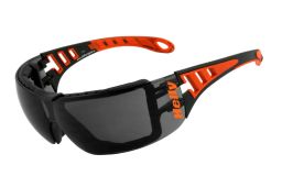 Anfertigung in Deiner individuellen Sehstärke möglich, Motorradbrille, Bikerbrille, Sonnenbrille, Super flexible Brille (H-Flex®) und ergonomische Passform, Steinschlagbeständig durch Kunststoff-Siche