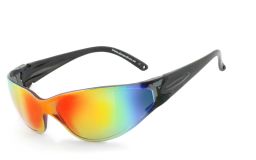 Anfertigung in Deiner individuellen Sehstärke möglich, Verspiegelte Sportbrille, Sonnenbrille, Besonders ergonomische Passform, Steinschlagbeständig durch Kunststoff-Sicherheitsglas, HLT® Qualitätsglä