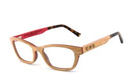Anfertigung in Deiner individuellen Sehstärke möglich, Brillengestell: ohne Sehstärke, Brille, Brillengestell, Korrekturbrille, Korrekturfassung, Vollrand Gestell aus Holz, Brillenbügel mit hochwertig
