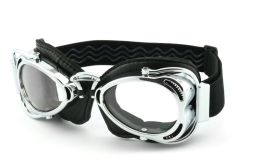 Motorradbrille | winddicht | Chopper  | retro | vintage, Besonders ergonomische Passform mit Polster, Steinschlagbeständig durch Kunststoff-Sicherheitsglas, HLT® Qualitätsgläser für verzerrungsfreies 
