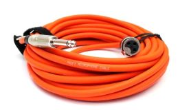 Mikrofonkabel Amphenol XLR female/ 6,3mm Klinkenstecker, 7,5 Meter, orange