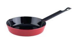 Riess Mini Emaille Pfanne Color Rot Schwarz 16cm