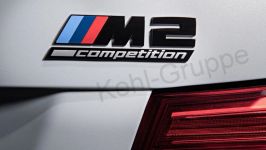 BMW M2 Competition Heckklappen Schriftzug schwarz