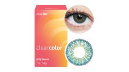 Clearcolor™ Blends - Turquoise Farblinsen Sphärisch 2 Stück Kontaktlinsen; Farblinsen; Motivlinsen; Halloween; Karneval; Verkleiden; Kontaktlinsen