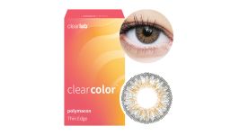 Clearcolor™ Blends - Gray Farblinsen Sphärisch 2 Stück Kontaktlinsen; Farblinsen; Motivlinsen; Halloween; Karneval; Verkleiden; Kontaktlinsen