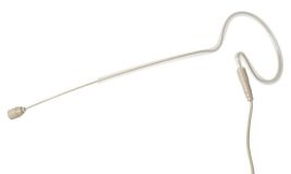 Pronomic HS-11 EA Headset-Mikrofon, beige, mit Ohrbügel, Kugel, Windschutz