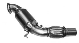 HJS Downpipe BMW 1er+3er, 1.6 l, ø61,5 mm, 200 cpi Sportkat, mit EC...