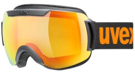 uvex Downhill 2000 CV Skibrille (2530 black mat, mirror orange/colorvision yellow (S1))