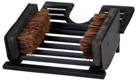 Schuhbürste Stiefelknecht Nostalgie Schuhabstreifer Gusseisen mit 2 Schuhbürsten