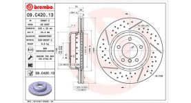 MAGNETI MARELLI Bremsscheibe Disco freno TWO-PIECE DISCS LINE 360406132804 vorne rechts links belüftet Ø338mm 338mm für BMW 34116786392