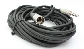 Mikrofonkabel Amphenol XLR male/ 6,3mm StereoKlinkenstecker, 10 Meter, schwarz