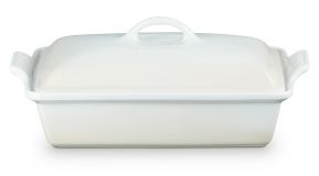 Le Creuset Auflaufform Tradition mit Deckel Steinzeug Meringue 33cm