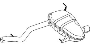 VEGAZ Endschalldämpfer  für BMW 18307578497 18307567693 BS-438