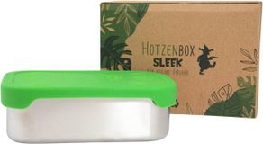 HOTZENBOX Sleek Brotdose Edelstahl mit Silikondeckel | Premium | Mini 800ml | Auslaufsicher plastikfrei nachhaltig | Lunchbox Brotbox Vesperdose Pausenbrot Brotzeitbox Jausenbox | Schule Kindergarten