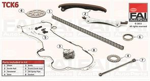 FAI AutoParts Steuerkettensatz TCK6  OPEL,FORD,FIAT,Corsa D Schrägheck (S07),Corsa C Schrägheck (X01),Meriva A (X03),Astra J Sports Tourer (P10)