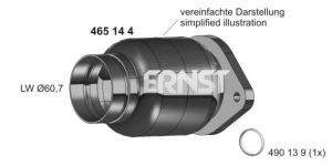 ERNST Reparaturrohr Katalysator für BMW 1 3