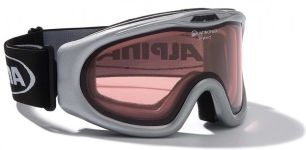 Alpina Skybird Skibrille (021 silber, Scheibe: QUATTROFLEX)