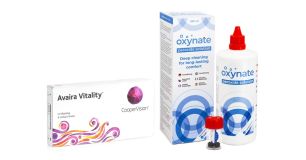 Avaira Vitality (6 Linsen) + Oxynate Peroxide 380 ml mit Behälter