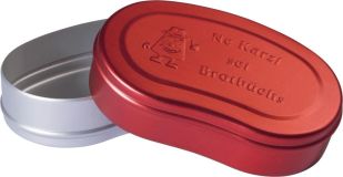 Jürgen Huss Ne Karzl sei Brotbüchse ROT Original aus dem Arzgebirg.