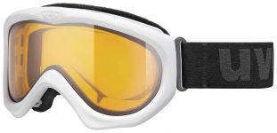 uvex Magic II Skibrille (1029 white, lasergold lite/clear)