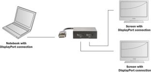 DisplayPort Splitter 4K 1x2, Splitter & Switches