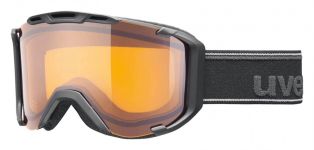 uvex Snowstrike Skibrille (2029 black mat, lasergold lite/clear)